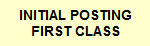 INFORMATION RE OBTAINING MATERIALS & PREPARATION FOR THE FIRST CLASS
